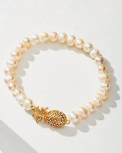 Tommy Bahama Tropical Blooms Pearl Stretch Bracelet-Women Jewelry