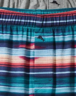 Tommy Bahama Tropical Print & Solid Knit Boxers—2-Pack- Underwear|Loungewear & Pajamas