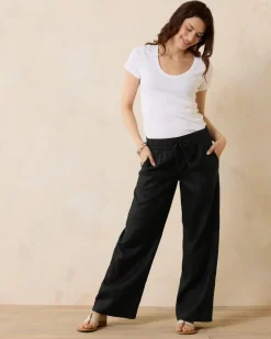 Tommy Bahama Two Palms High-Rise Linen Easy Pants-Women Pants & Crops