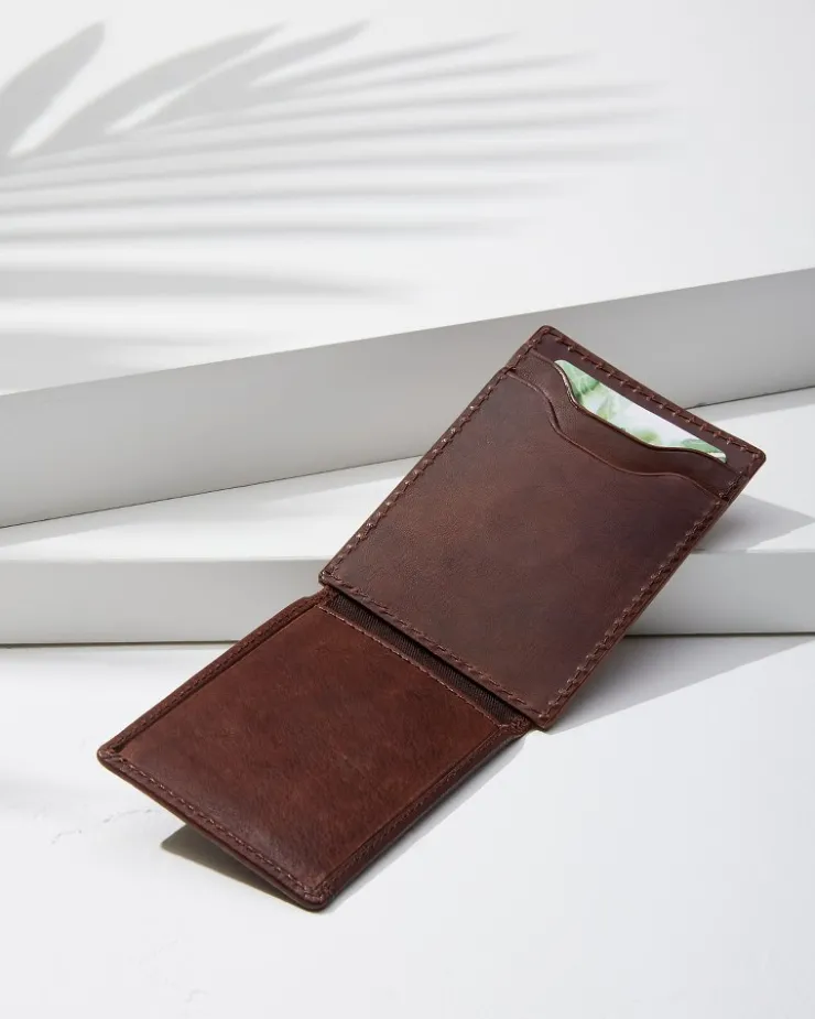 Tommy Bahama Two-Tone Magnetic Card Holder- Wallets & Tech Accessories