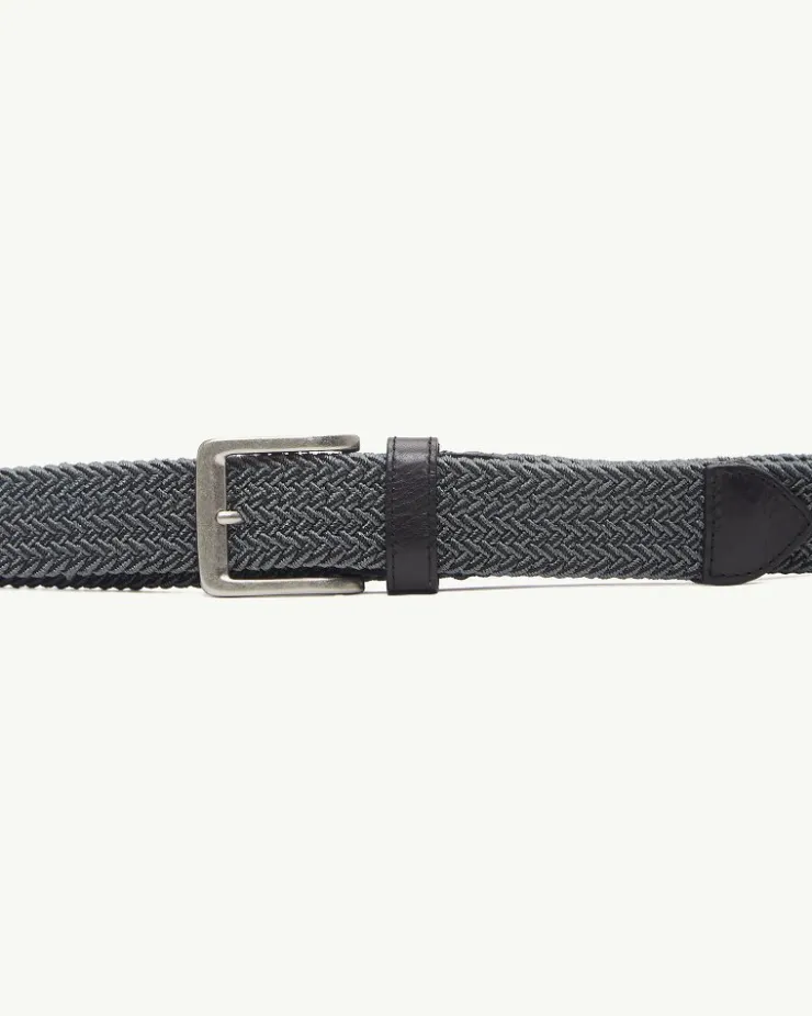 Tommy Bahama Two-Tone Stretch Webbed Belt- Belts