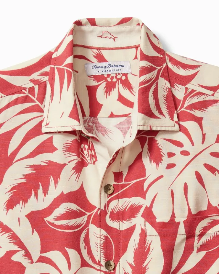 Tommy Bahama Veracruz Cay Lindavista Leaves Short-Sleeve Shirt- Shirts