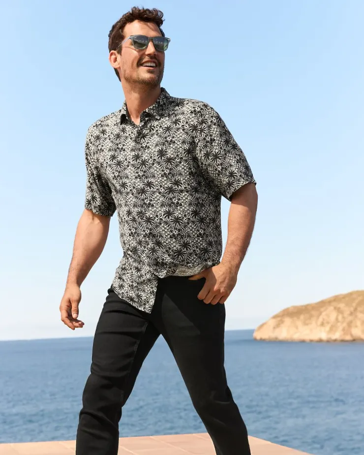 Tommy Bahama Veracruz Cay Palm Cascade Short-Sleeve Shirt- Shirts