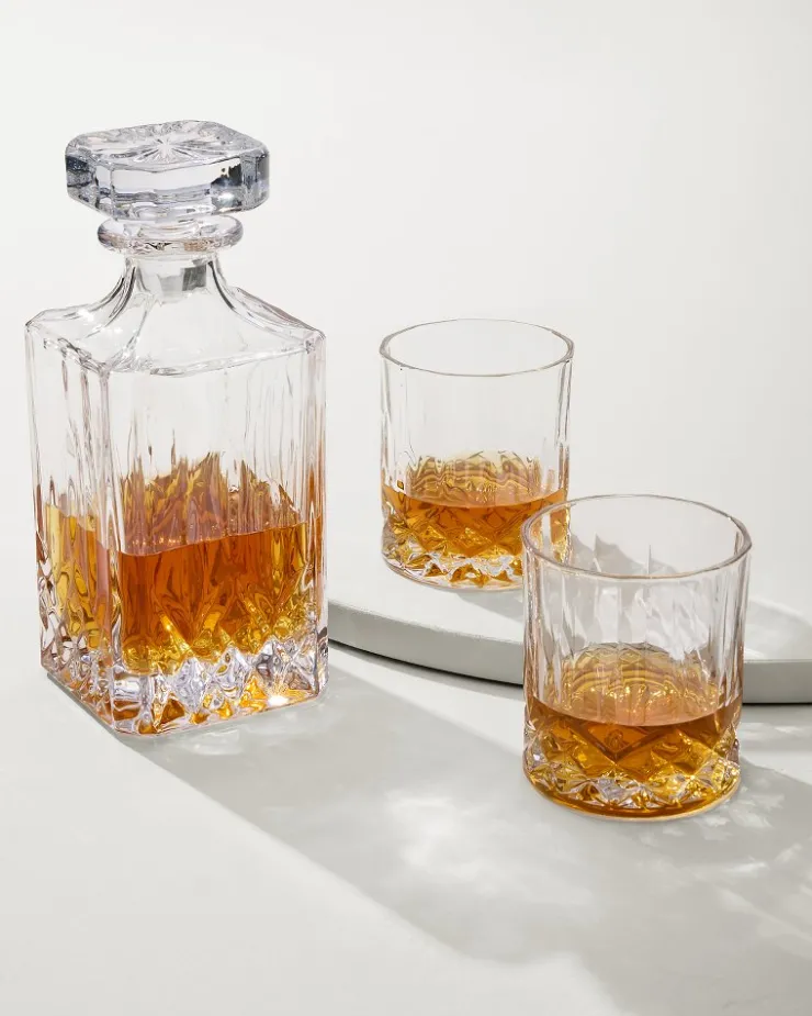 Tommy Bahama Viski® Admiral Decanter 3-Piece Set- Drinkware & Bar