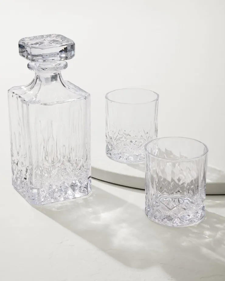 Tommy Bahama Viski® Admiral Decanter 3-Piece Set- Drinkware & Bar