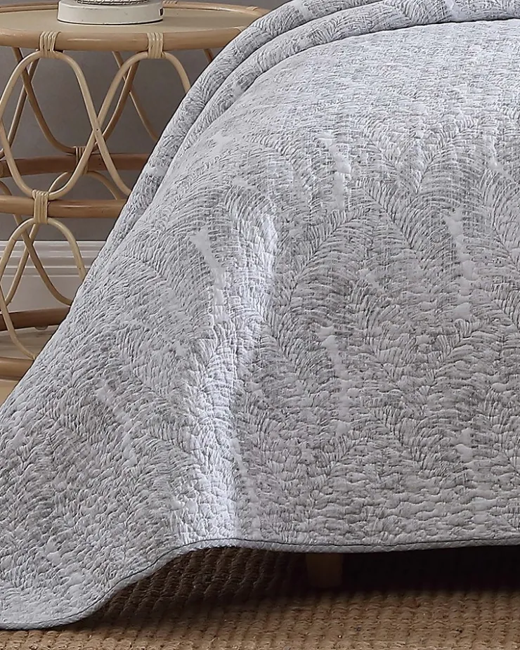 Tommy Bahama Water Leaves 2-Piece Twin Quilt Set- Quilts & Blankets
