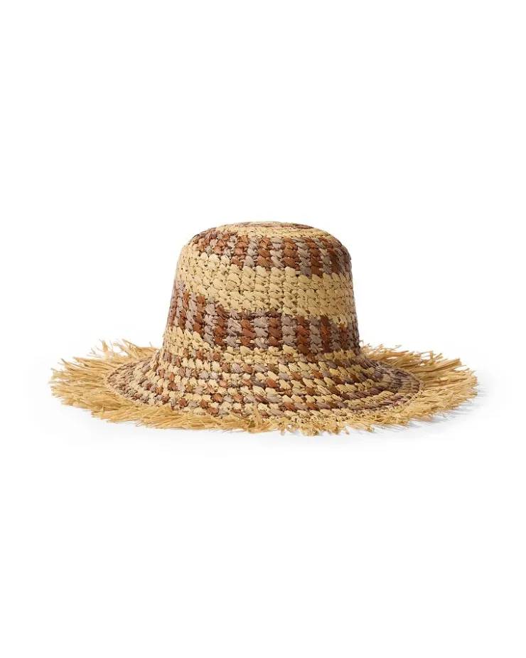 Tommy Bahama Waverly Frayed Edge Raffia Sun Hat-Women Hats & Caps