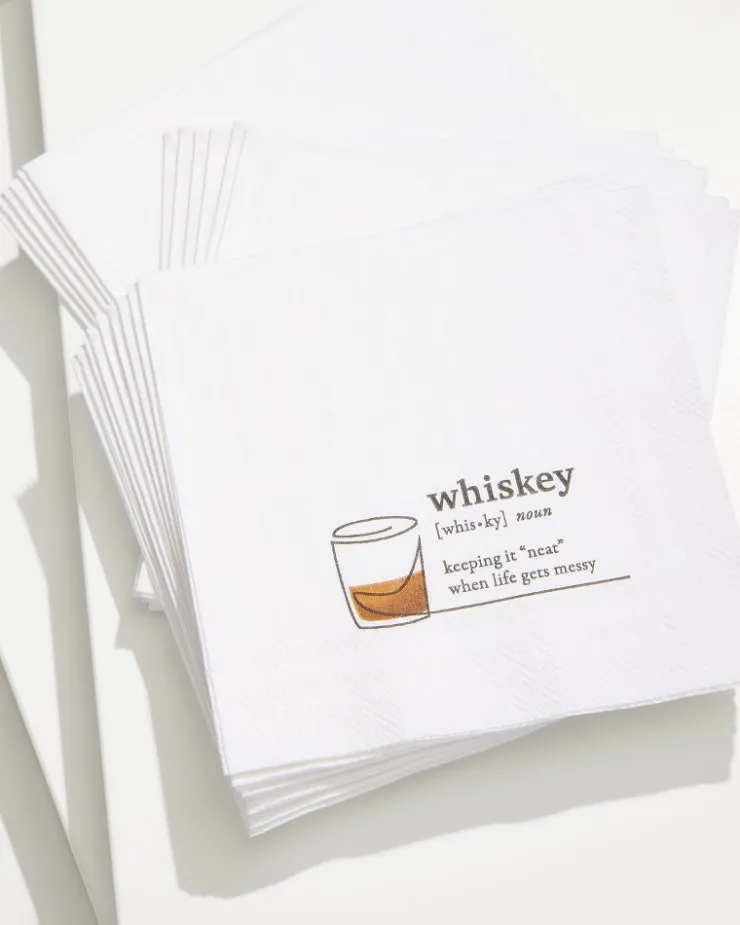 Tommy Bahama Whiskey Cocktail Napkins- Drinkware & Bar
