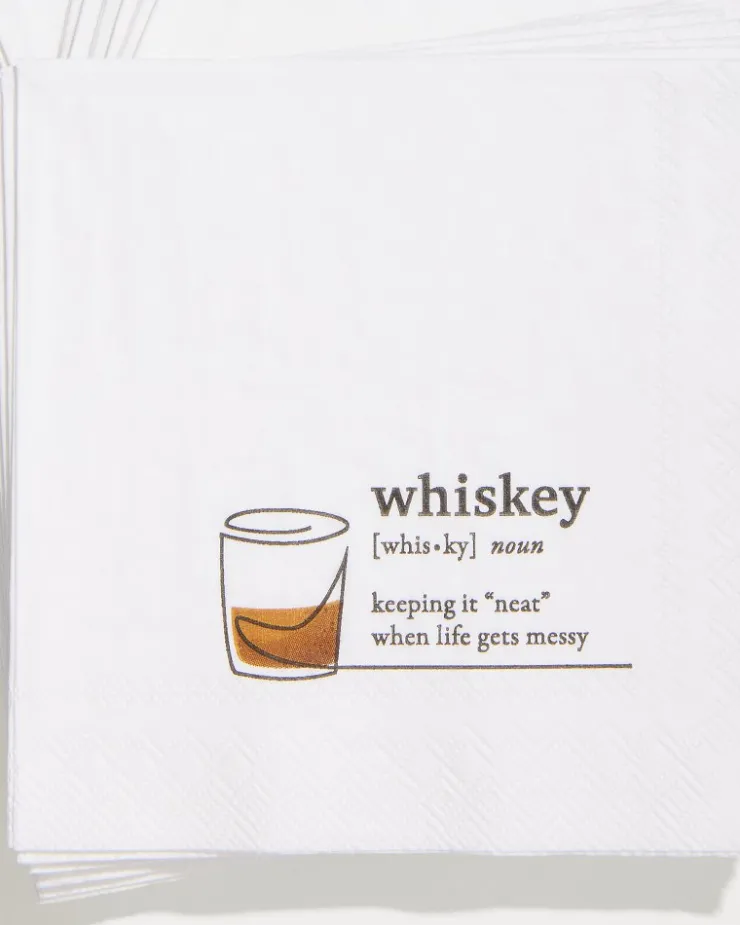 Tommy Bahama Whiskey Cocktail Napkins- Drinkware & Bar